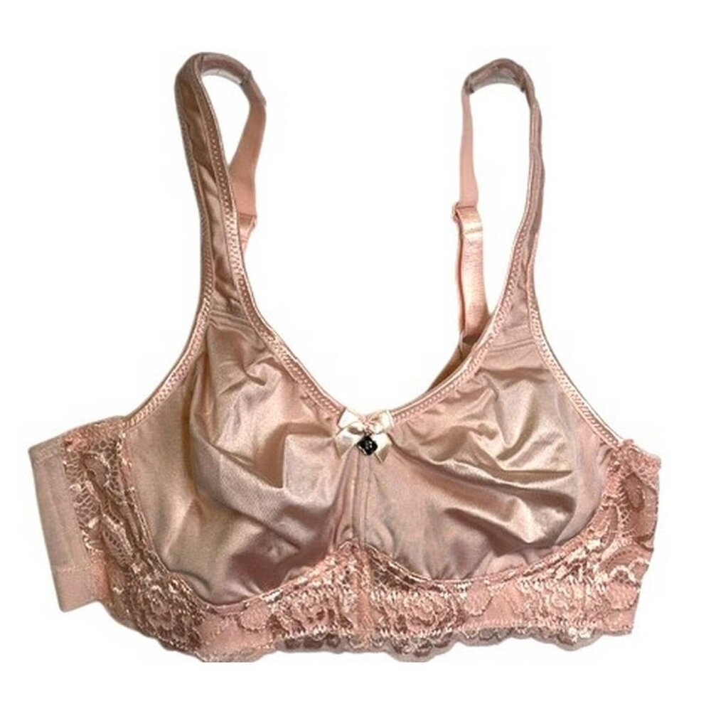 Breezies Wild Rose II Seamless Wirefree Support Bra 34B